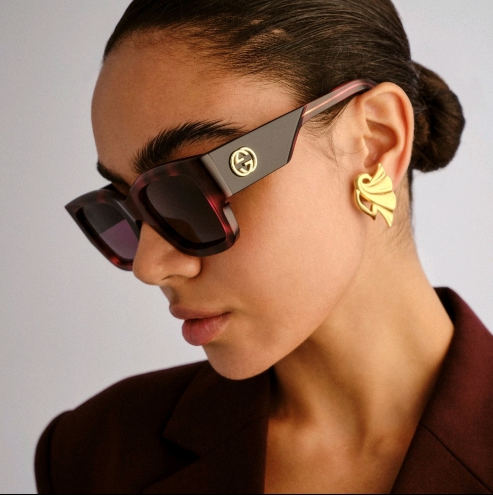NWT Gucci Women's Style# GG1663S-003-52 Luxury Sunglasses